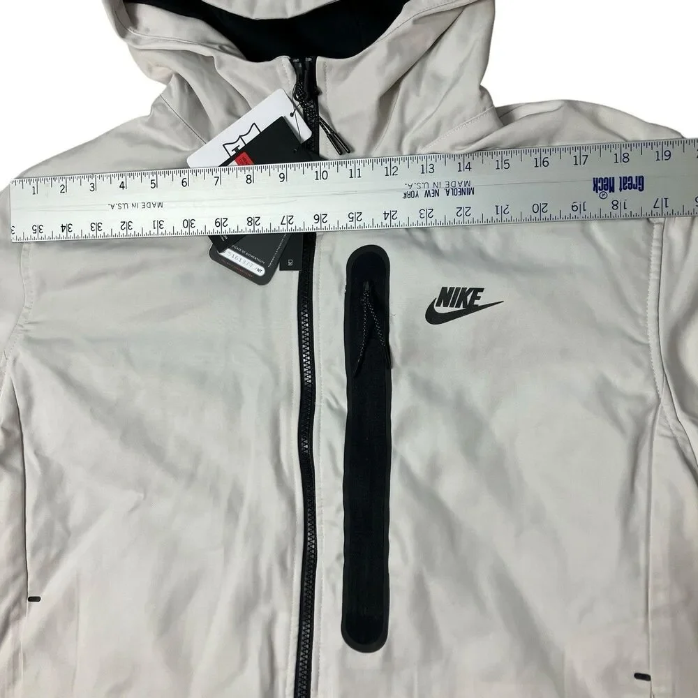 Nike Jacket Mens L White Tech Essentials Zip Repel Insulated Hooded CU4485-203‎